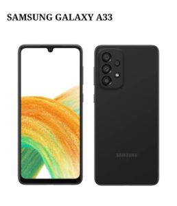 Smartphone Samsung Galaxy A33 Preto, Tela 6.4", 5G+Wi-Fi+NFC, And. 12, Câm. Tras. de 48+8+5+2MP, Frontal 13MP, 6GB RAM, 128GB